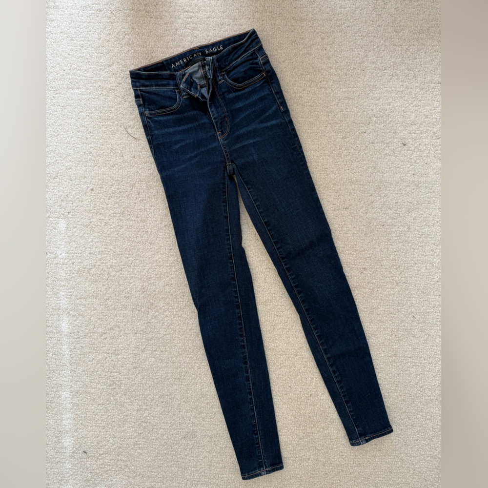 American Eagle Outfitters Women's Navy Skinny Jeans